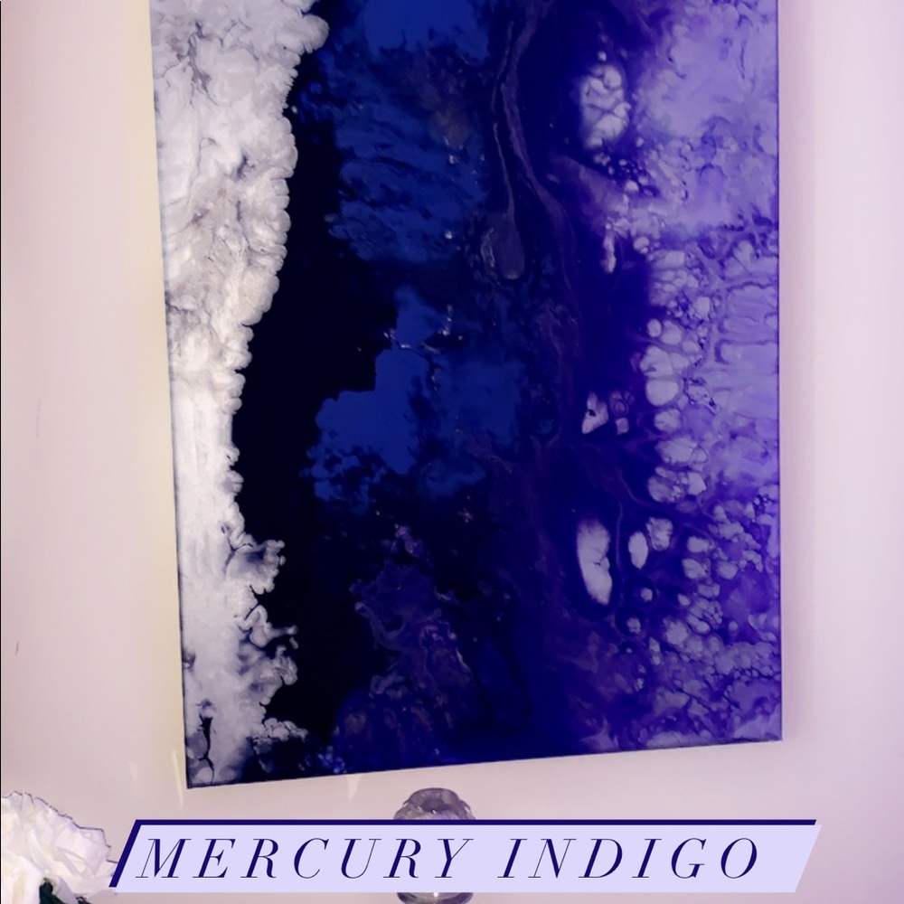 Pour Painting Mercury Indigo